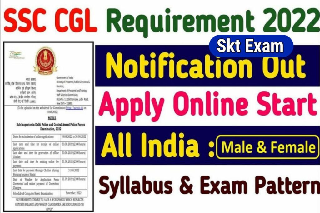 SSC CGL Recruitment 2022 : 25000 से अधिक पदों पर निकली भर्ती : करें आवेदन